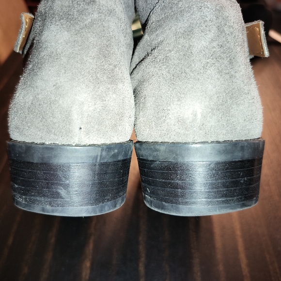 Ivanka Trump Grey Genuine Suede & Shearling Ankle Boots Size 8.5 M Women's - Picture 9 of 14